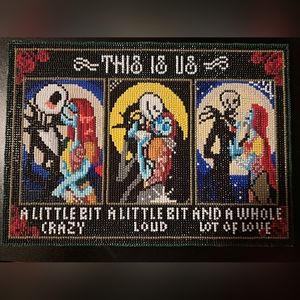 Nightmare before Christmas, finished diamond painting